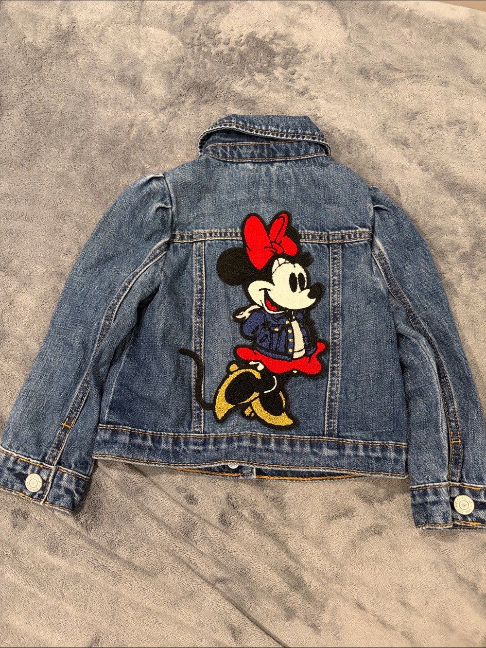 Baby Gap Disney Minnie Mouse Toddler Girls' Denim Jacket - 3T